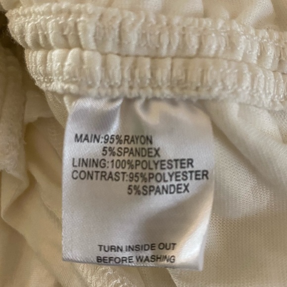 SABO Skirt-NWT Australian designed off white lined rayon/spandex mini Small/4. - Picture 7 of 17